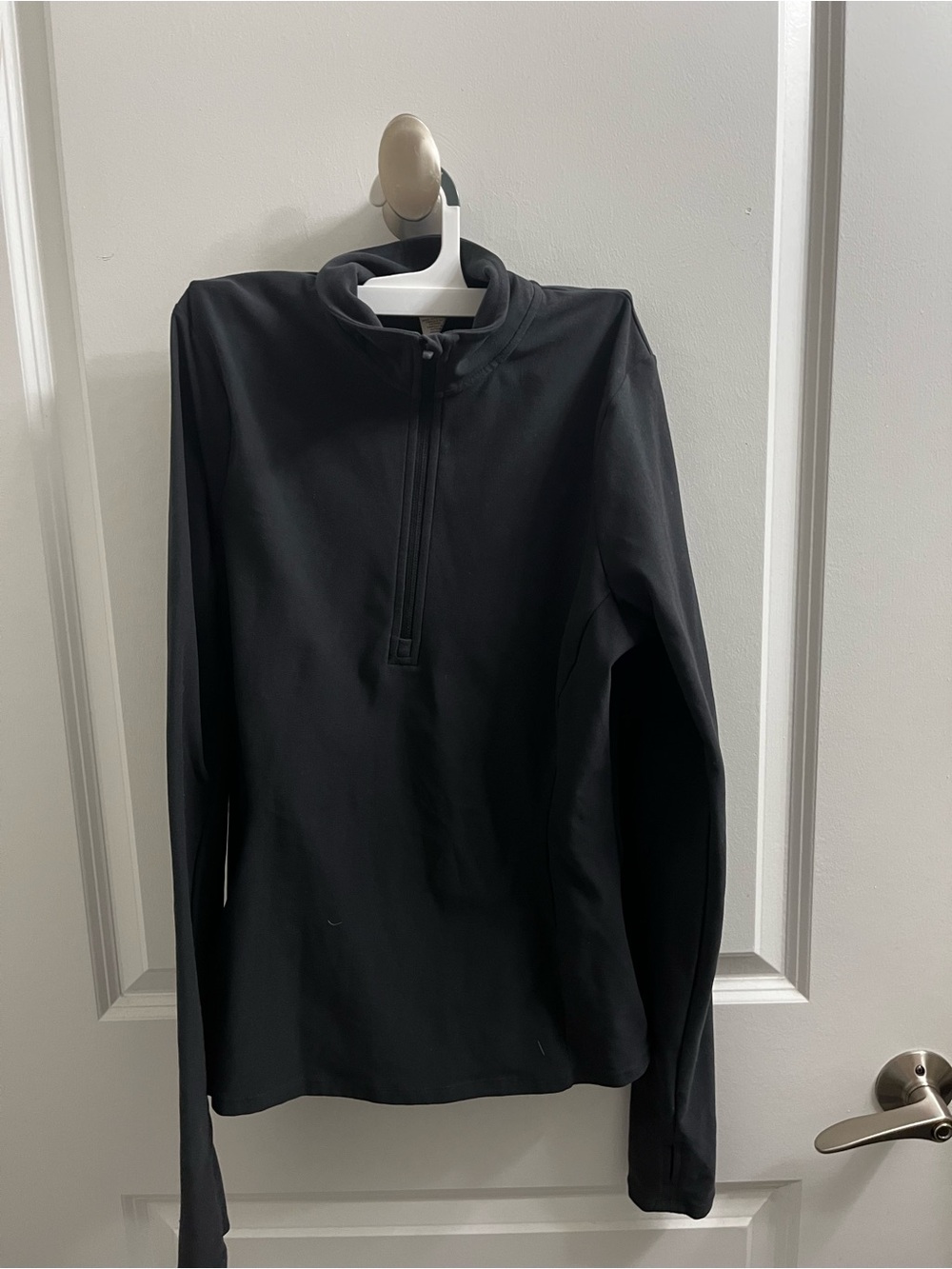Alo Yoga Black Half-Zip Pullover Top